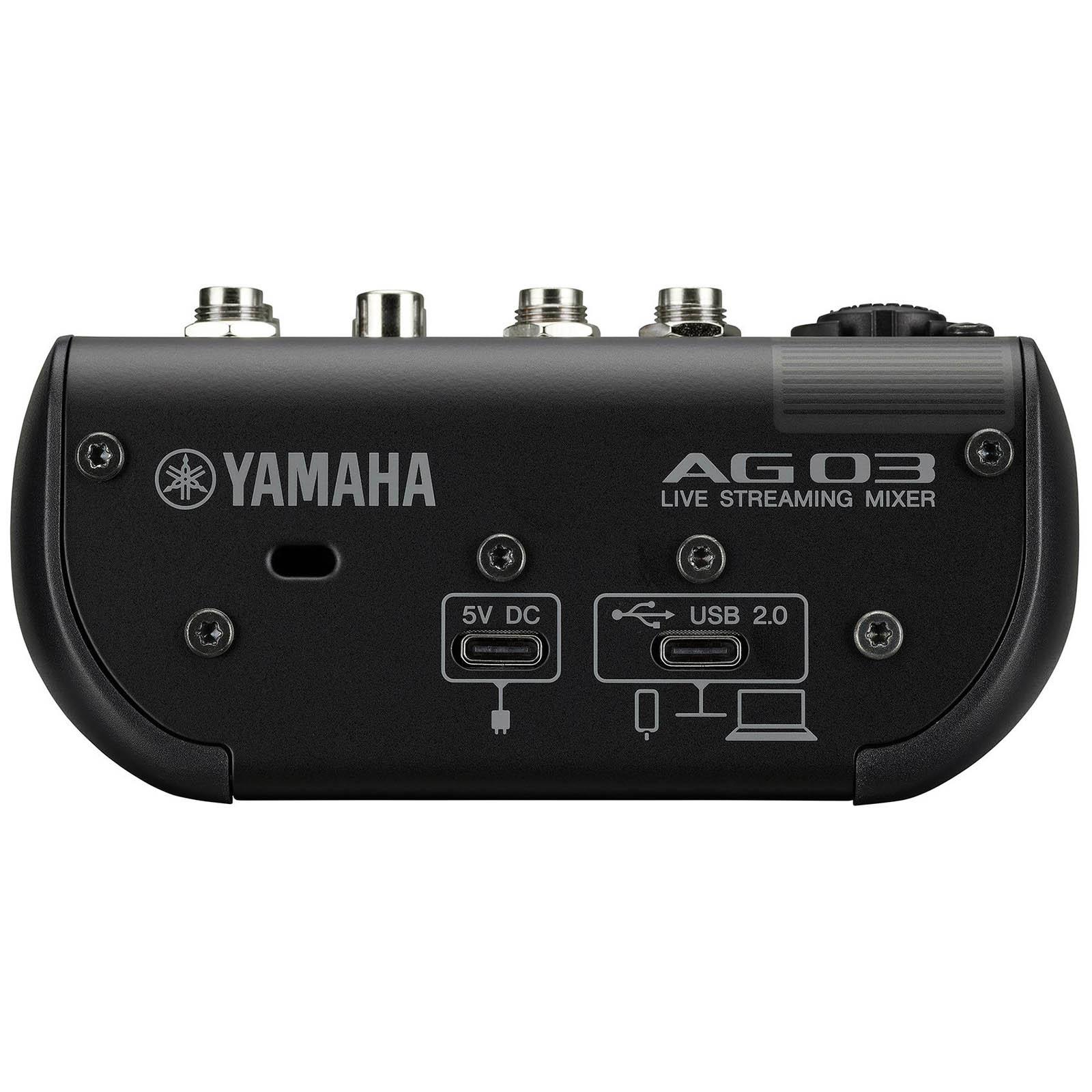 Yamaha AG03MK2 B 3-Channel Mixer/USB Interface for iOS/Mac/PC Black